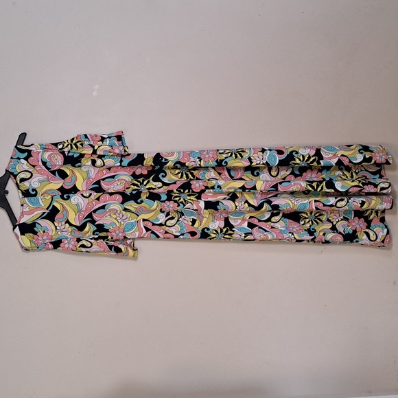 24seven Floral Cold Shoulder Flowy Casual Maxi Dress Large - Picture 10 of 10